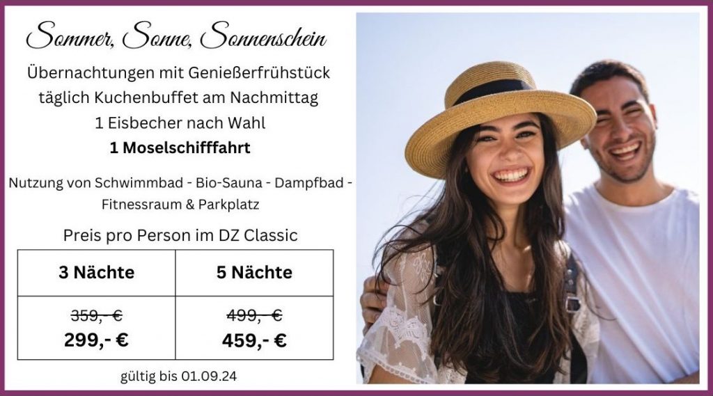 Hotel Lellmann - Löf an der Mosel - Sommer - Angebot
